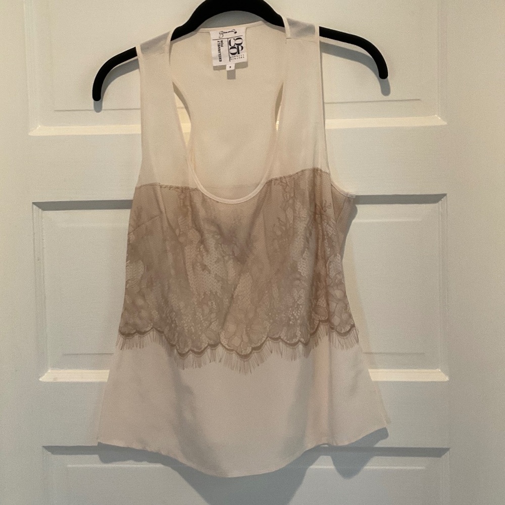 Lace and silk camisole—size small